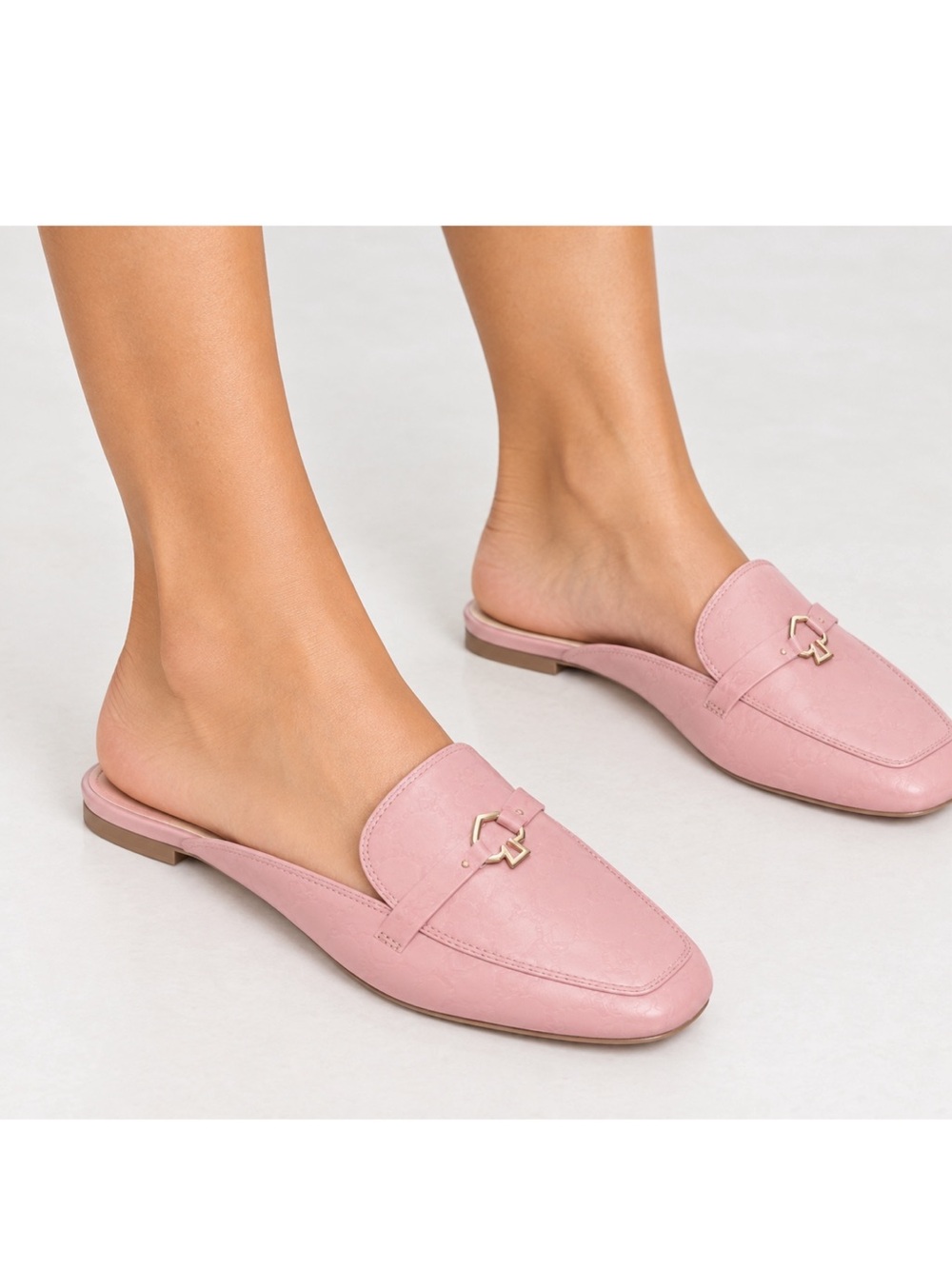 Kate Spade pink leather mules